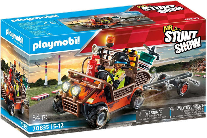 PLAYMOBIL Air Stunt Show 70835 Mobile Repair Service, Repair Vehicle with Mechanic, Toy Car for 5+ Year Olds