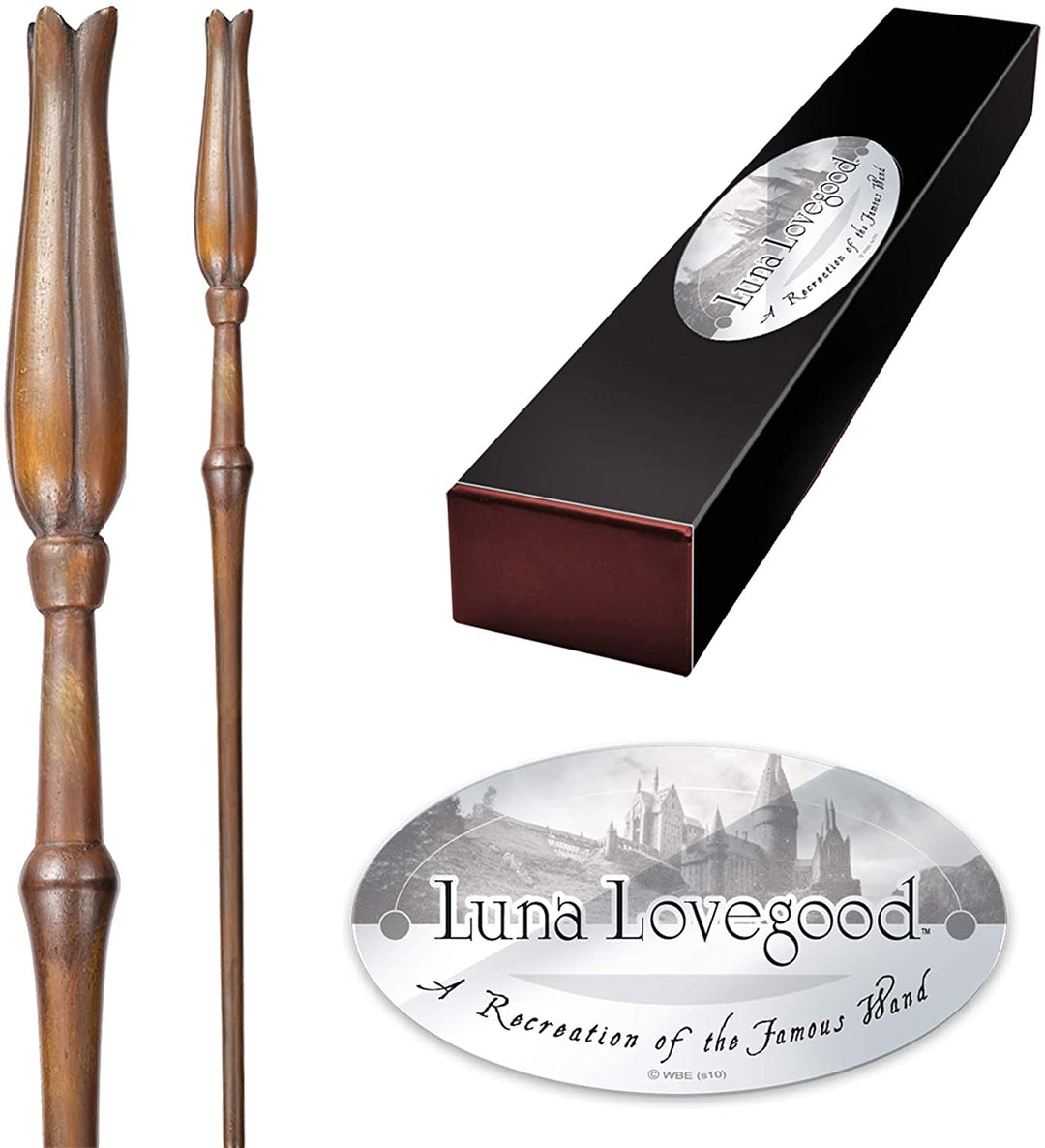 The Noble Collection - Luna Lovegood Character Wand - 13.3in (34.5cm) Harry Potter Wand With Name Tag - Harry Potter Film Set Movie Props Wands