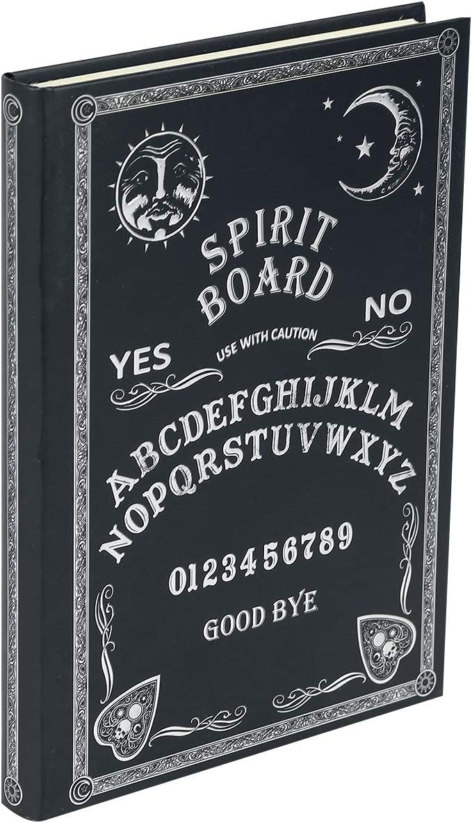 Nemesis Now Embossed Journal Black and White Spirit Board 17cm, Coated, Wood Fre