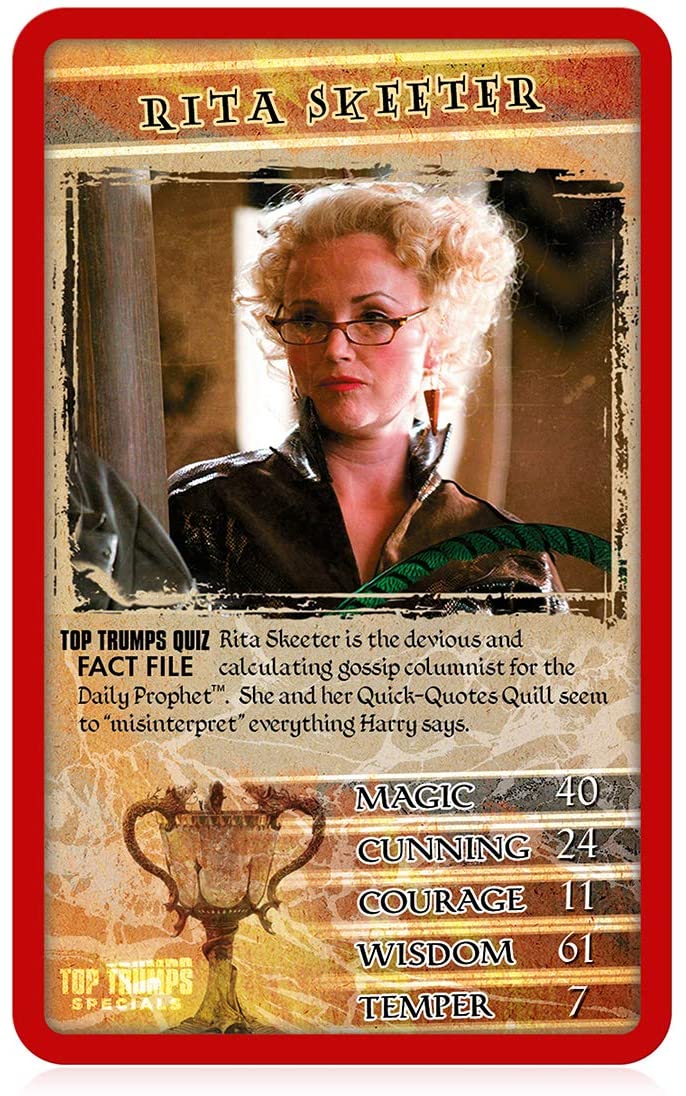 Harry Potter and the Goblet Of Fire Top Trumps Specials Card Game