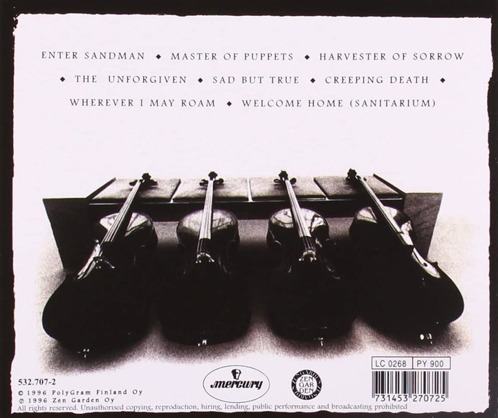 Plays Metallica By Four Cellos [Audio CD]