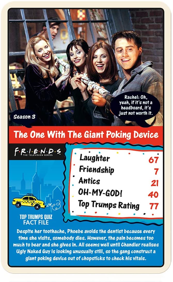 Friends Limited Edition Top Trumps Card Game