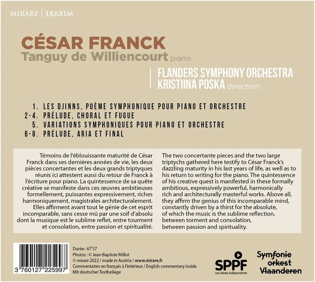 De Williencourt,Tanguy - César Franck: Djinns/Variations Symphoniques/... [Audio CD]