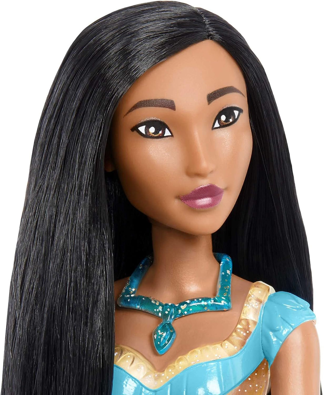 Disney Princess Toys, Pocahontas Posable Fashion Doll with Sparkling Clothing and Accessories