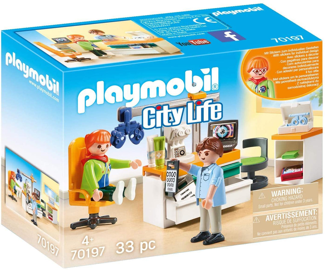 Playmobil 70197 City Life Chez le Médecin Spécialiste Ophtalmologiste