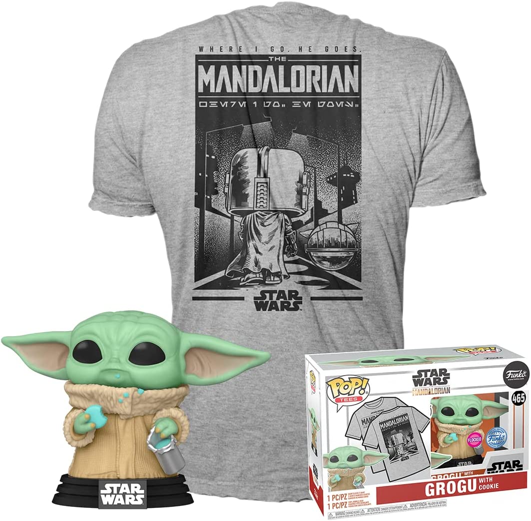 Star Wars the Mandalorian Grogu With Cookie Exclusive Funko 63622 Pop! Vinyl #465