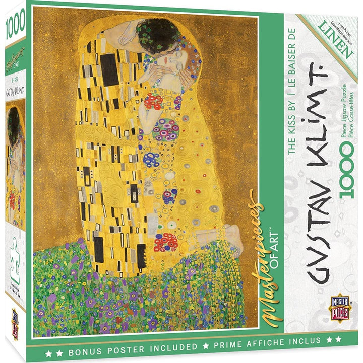 1000 Piece Jigsaw Puzzle for Adult, Family, Or Kids - The Kiss by Masterpieces -