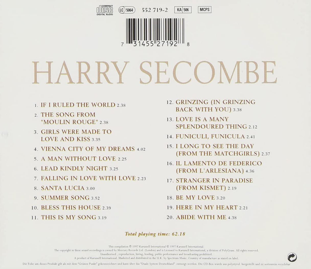 Harry Secombe - The Very Best Of [Audio CD]