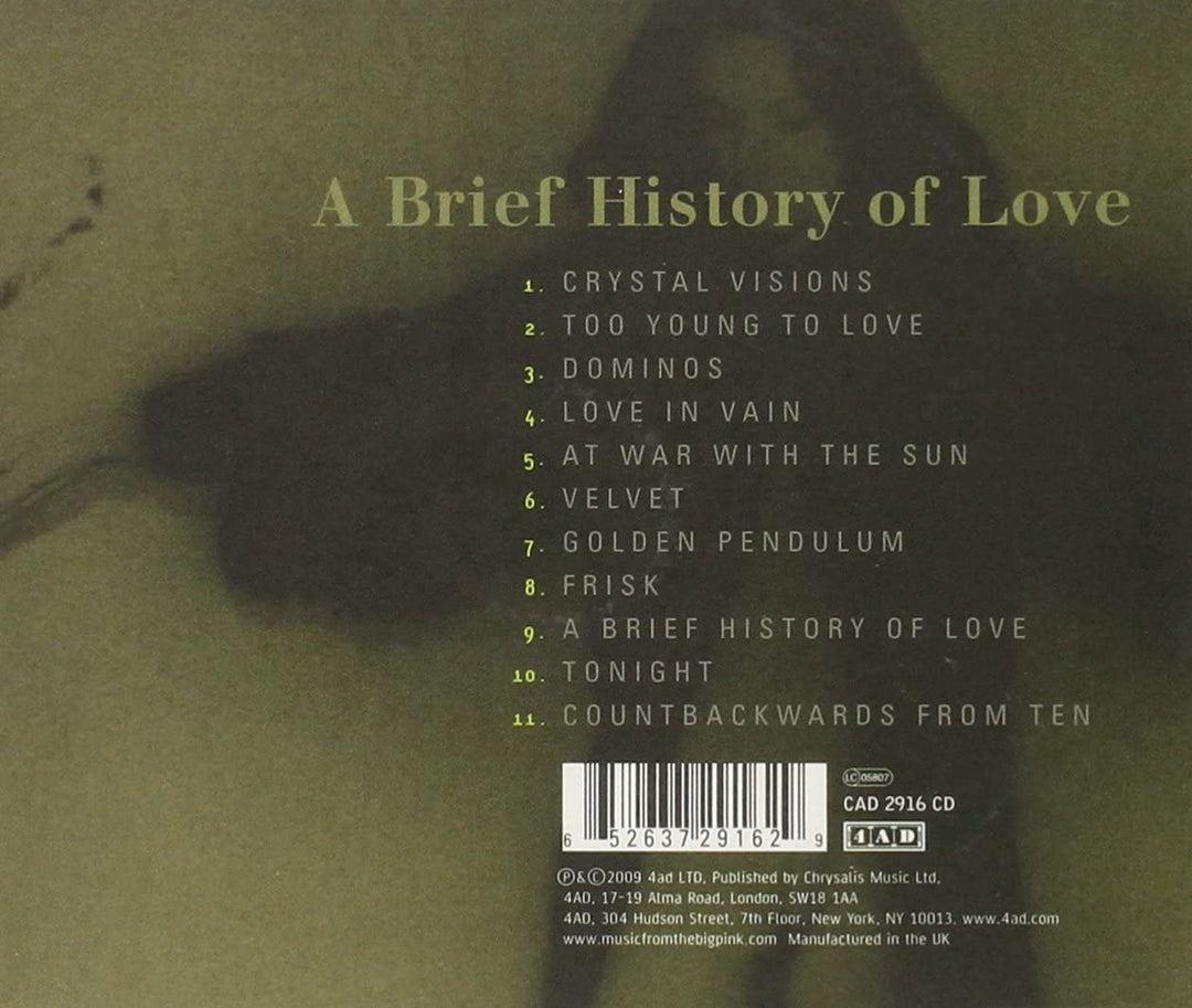 A Brief History Of Love [Audio CD]