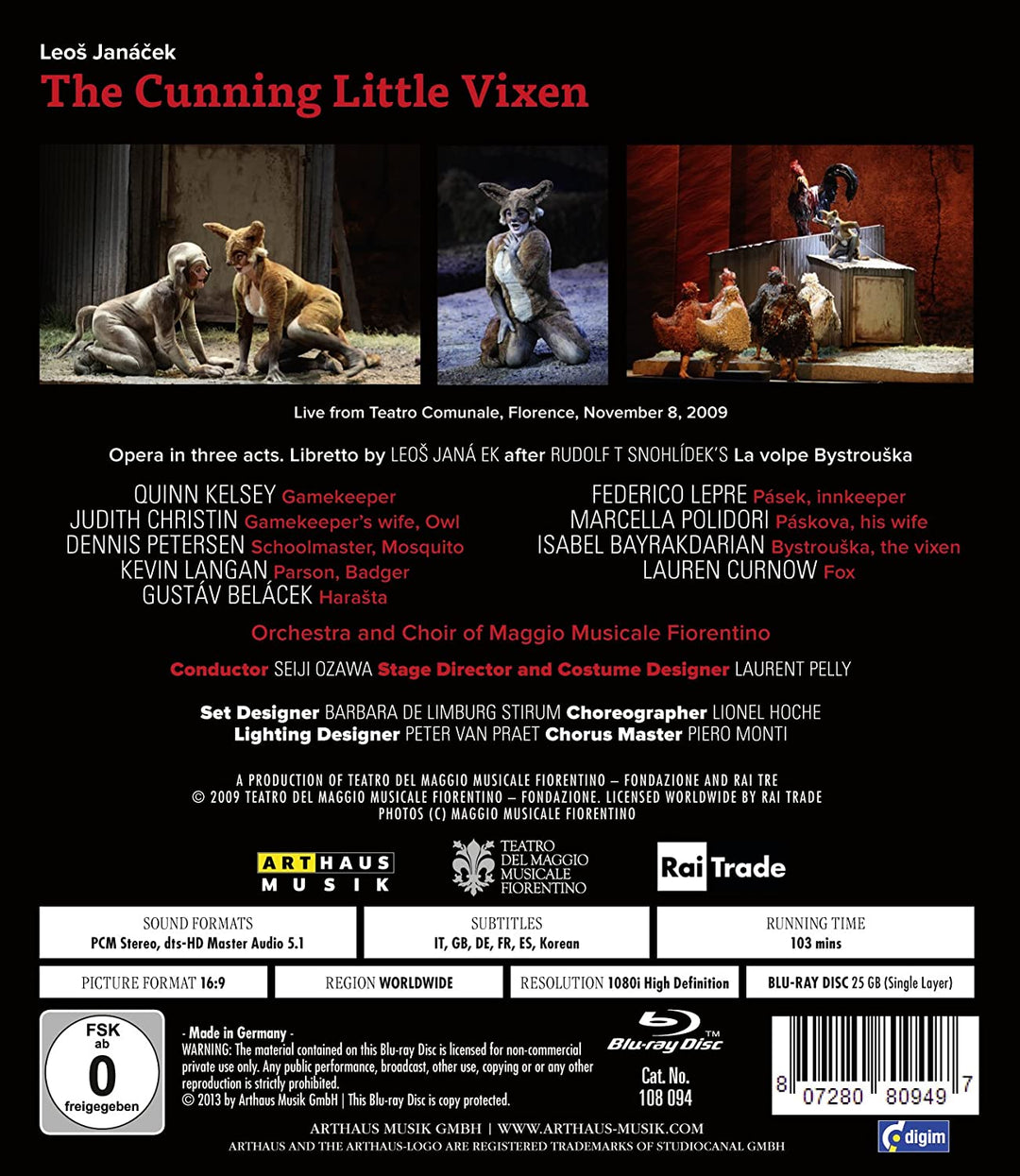 The Cunning Little Vixen [2013] - [Blu-ray]