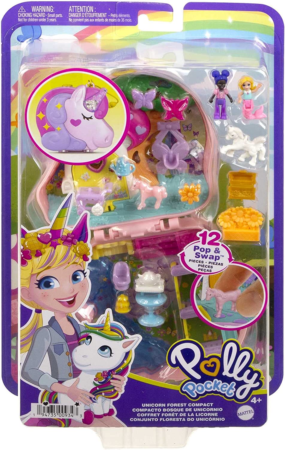 Polly Pocket Unicorn Forest Compact