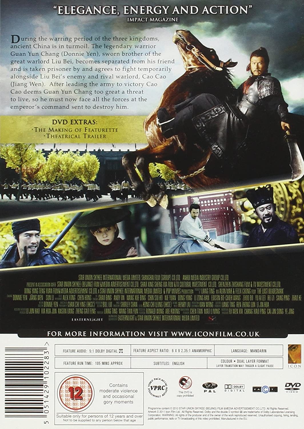 The Lost Bladesman - Action/Drama [DVD]