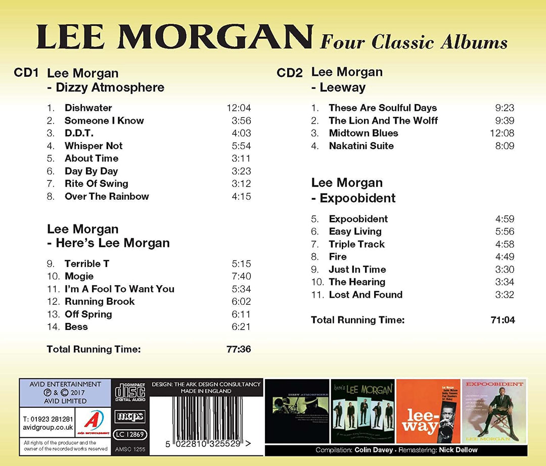 Lee Morgan - Four Classic Albums (Dizzy Atmosphere / Here's Lee Morgan / Leeway / Expoobident) [Audio CD]