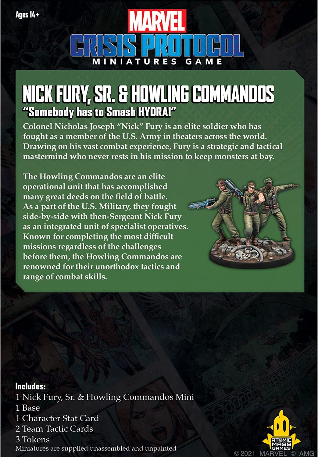 Marvel Crisis Protocol Nick Fury Sr & Howling Commandos