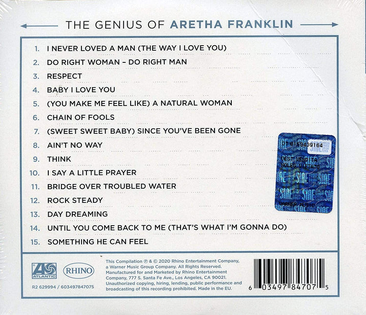 Aretha Franklin - The Genius of Aretha Franklin [Audio CD]