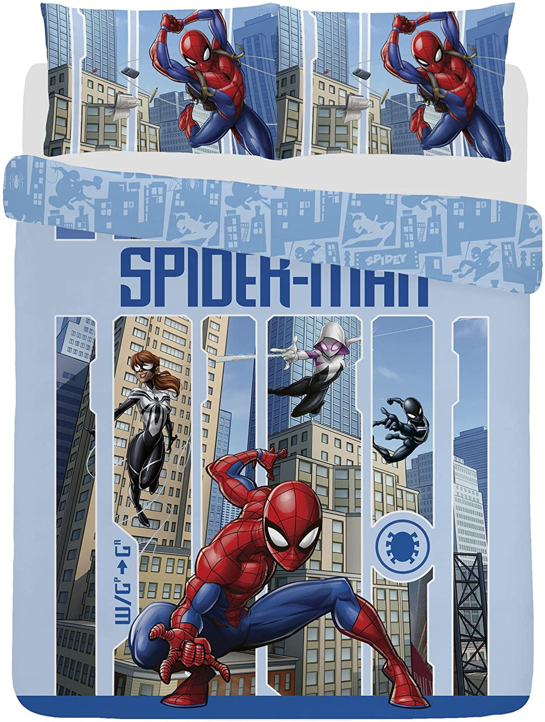 Disney Spiderman Official Double Duvet Cover Set