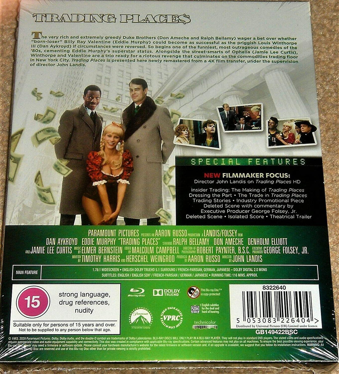 TRADING PLACES COLLECTOR`S EDITION / REMASTERED VERSION / REGION FREE BLU RAY [DVD]