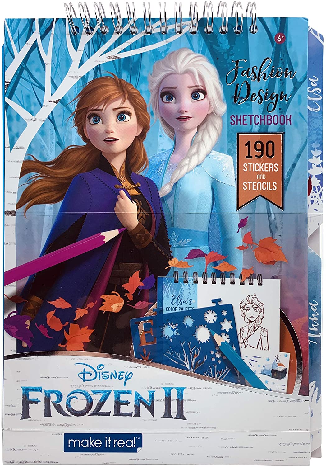 Carnet de croquis de design de mode Disney La Reine des Neiges 2