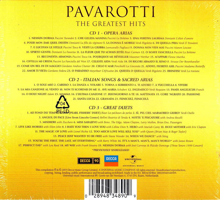 Pavarotti: The Greatest Hits - Luciano Pavarotti [Audio CD]