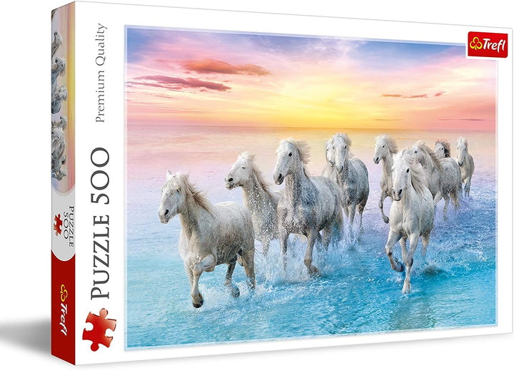 Trefl Galloping Horses Jigsaw Puzzle - Premium Quality 500-Piece Puzzle for Adults & Kids (37289)