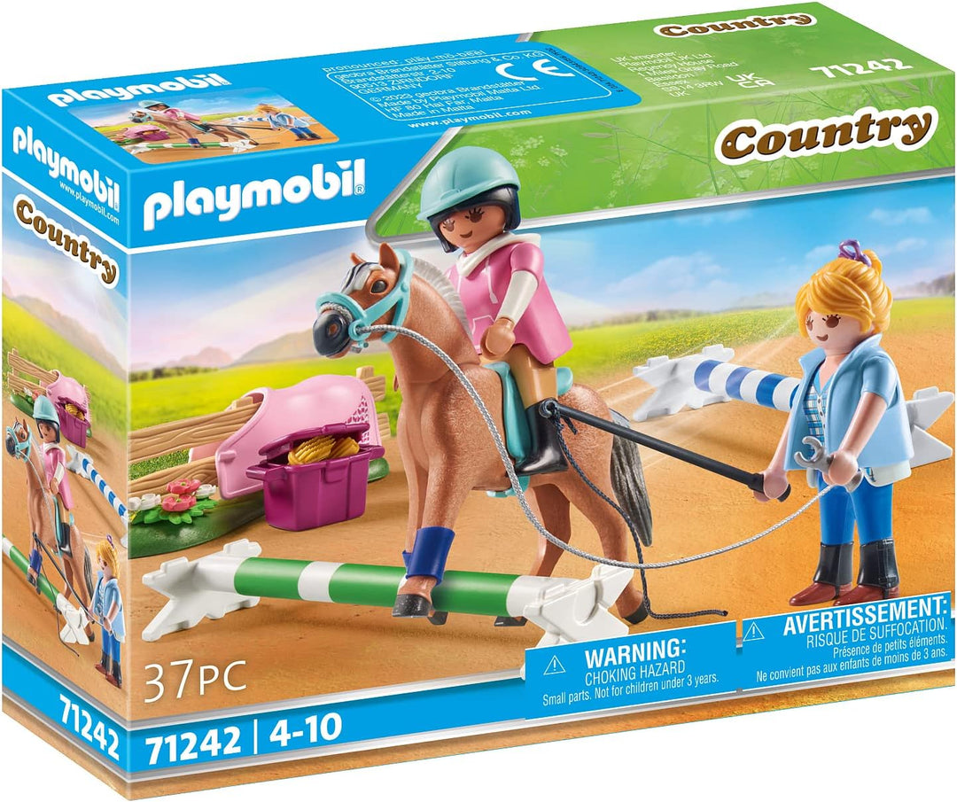 Playmobil 71242 Country Riding Lessons, pony Farm, Horse Toys, Fun Imaginative Role-Play, Playset Suitable for Children