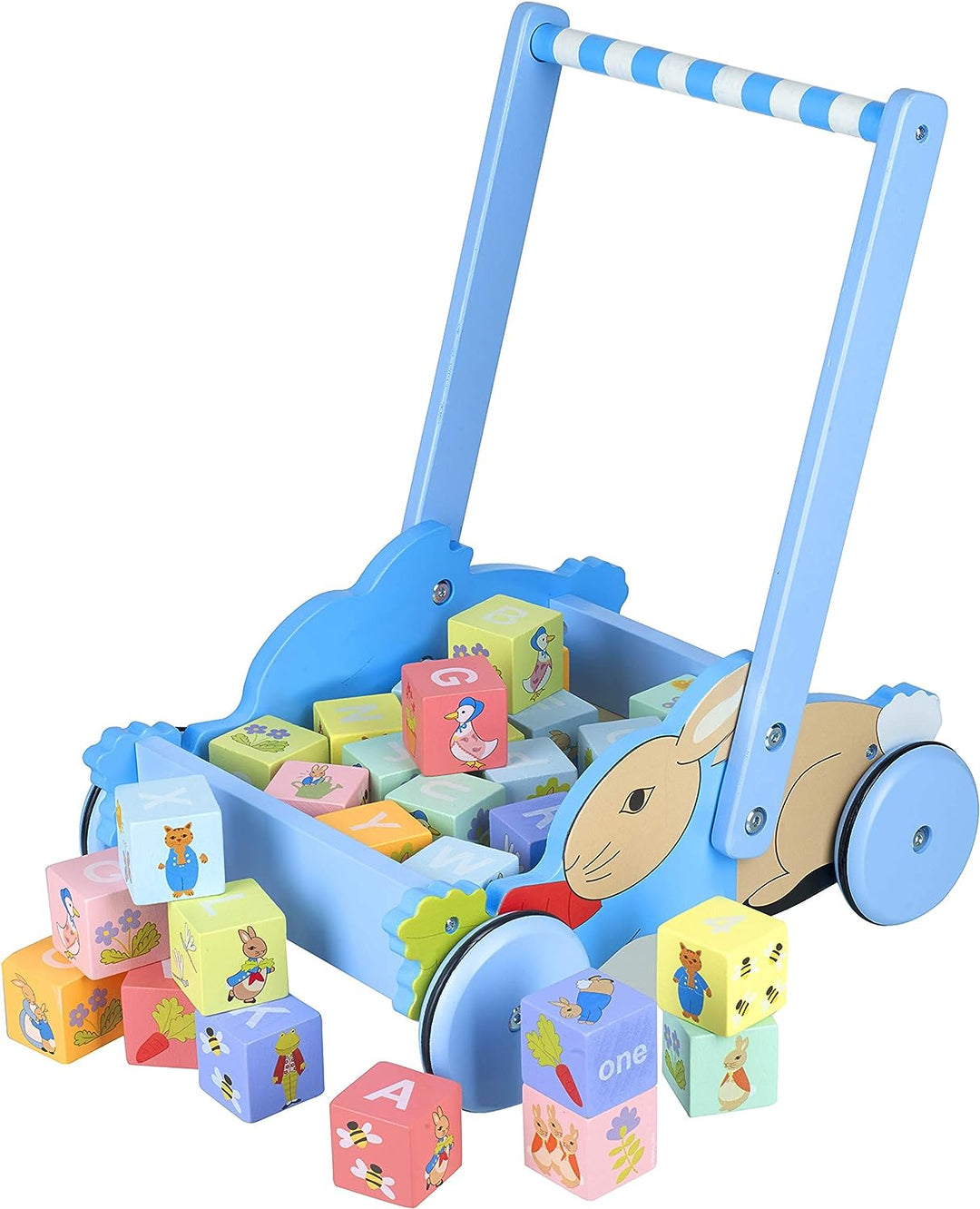 Orange Tree Toys Peter Rabbit Block Trolley for 12 Months +