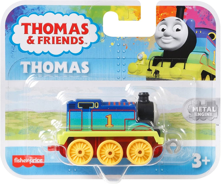 Fisher-Price Thomas &amp; Friends Moteur de train à pousser Rainbow Thomas pour enfants d&#39;âge préscolaire à partir de 3 ans
