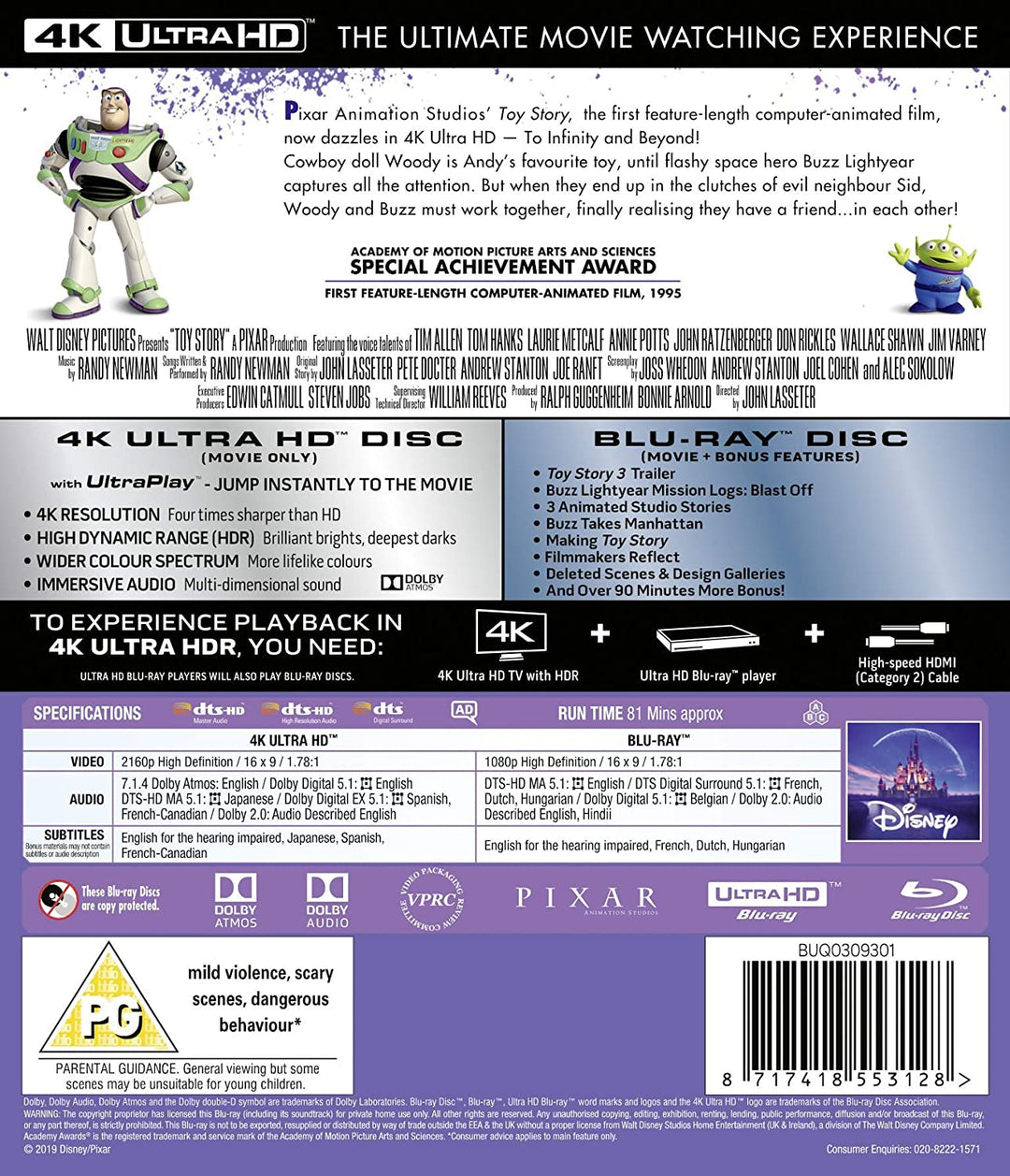 Disney & Pixar's Toy Story - Animation [Blu-ray]