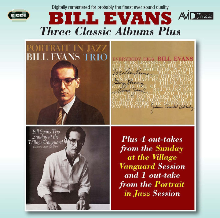 Three Classic Albums Plus (Portrait In Jazz / Everybody Digs Bill Evans / Sunday At The Village Vanguard) - Bill Evans [Audio CD]