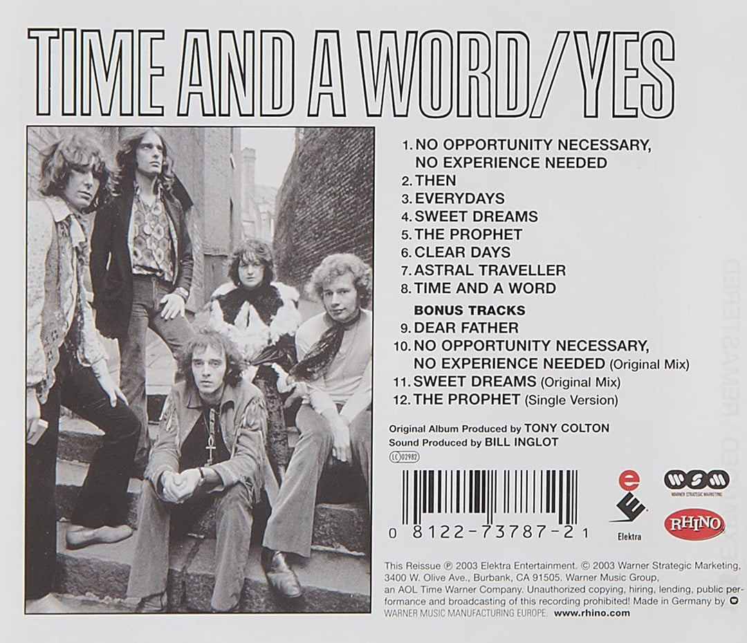 Time and a Word - Yes [Audio CD]