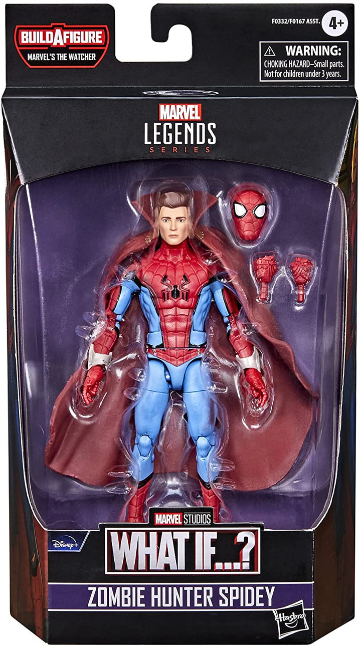 Marvel Legends Series 6-inch Scale Action Figure Toy Zombie Hunter Spidey, Premium Design, 1 Figure, 3 Accessories, and Build-a-Figure Part Multicolor, F0332