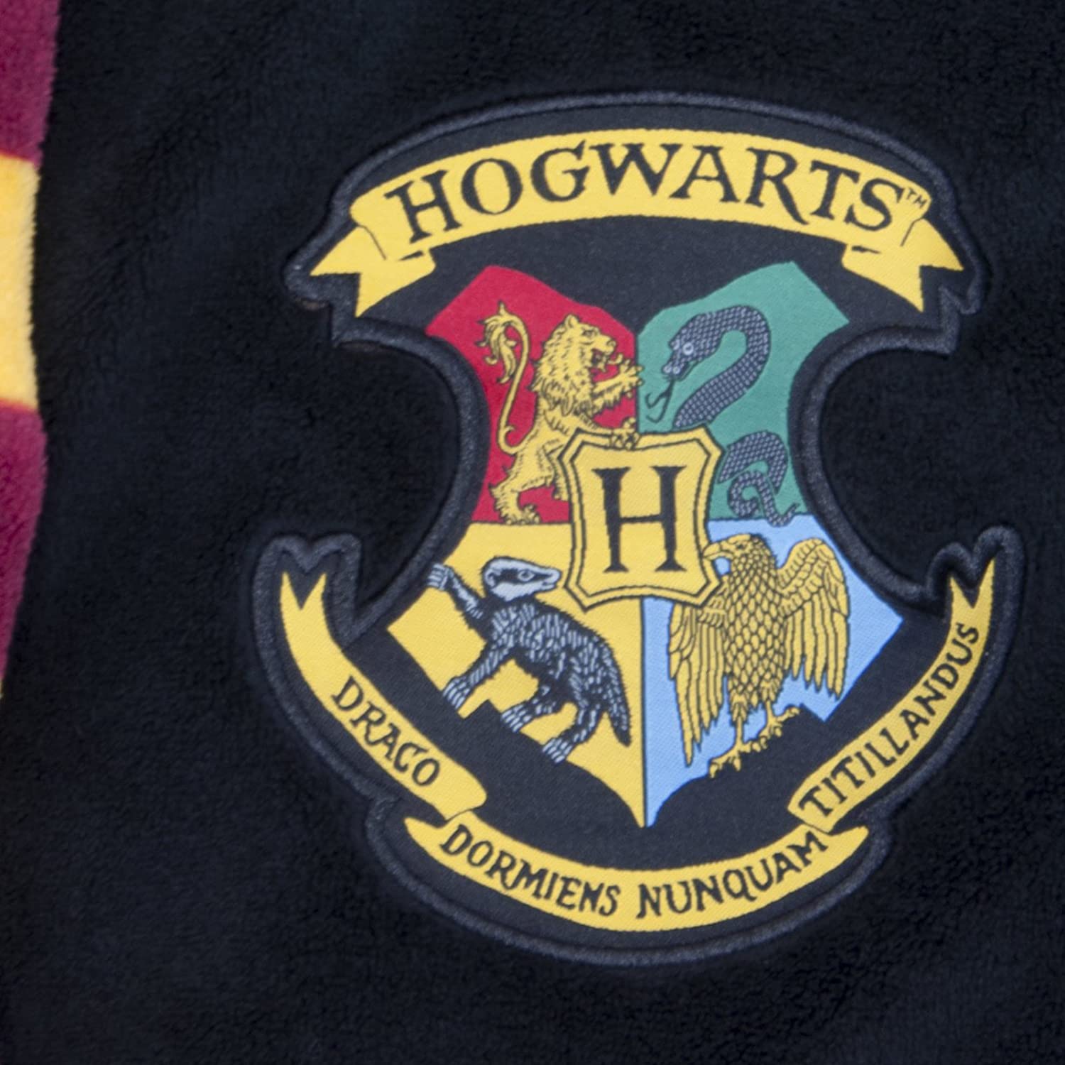 Harry Potter Hogwarts Crest Men's Bathrobe - Multi Colour