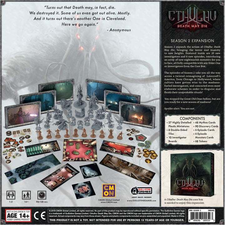 Cool Mini or Not - Cthulhu: Death May Die Season 2 - Board Game