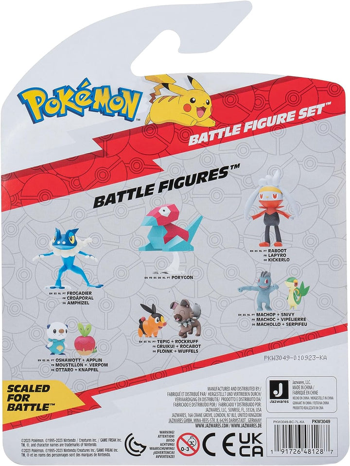 Pokémon PKW3049 3 Pack-Features 2 Pikachu and Horsea and 3-Inch Ivysaur Battle Figures