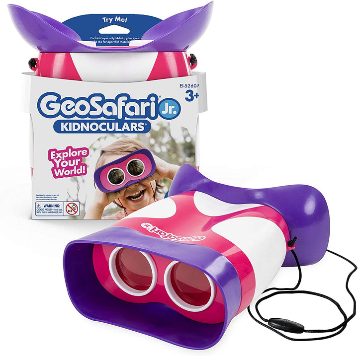 Learning Resources EI-5260-P GeoSafari Jr Kidnoculars Pink