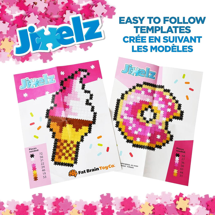 Jixelz 700 Piece Set Sweet Treats Pixelated Puzzle Art For Children, Suitable For Boys & Girls
