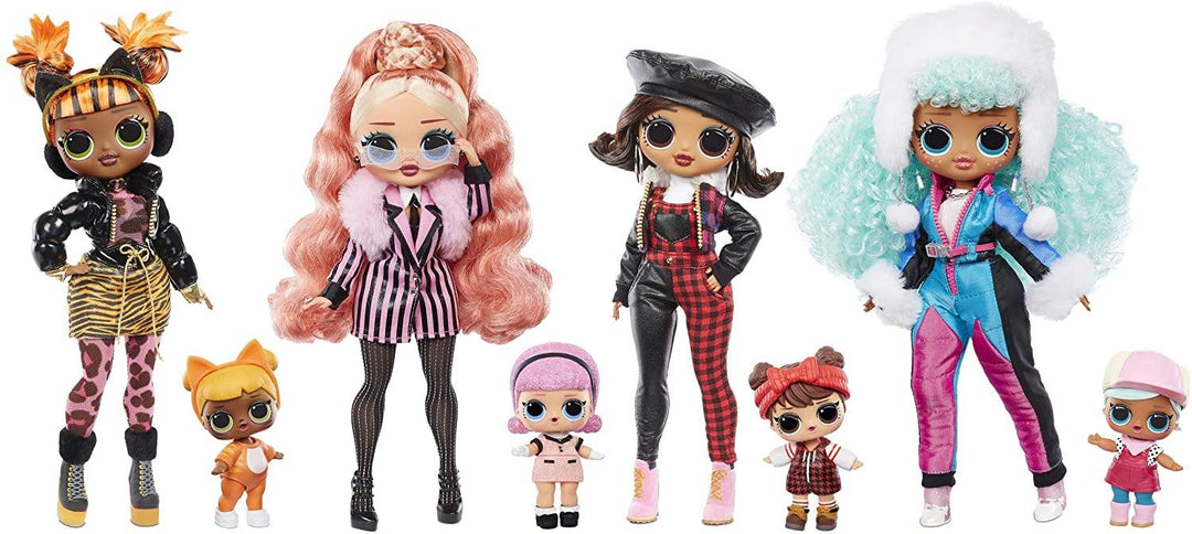 Lol Surprise OMG Winter Chill Big Wig Fashion Doll and Madame Queen Doll with 25 - Yachew