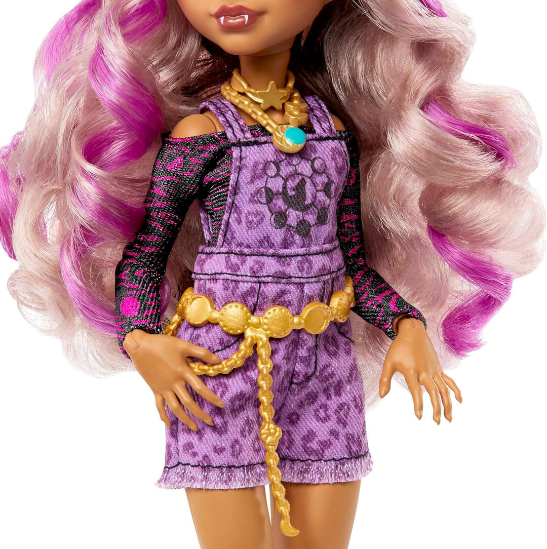 Monster High Doll, Clawdeen Wolf with Accessories and Pet Dog, Toy Pet and Doll Accessories