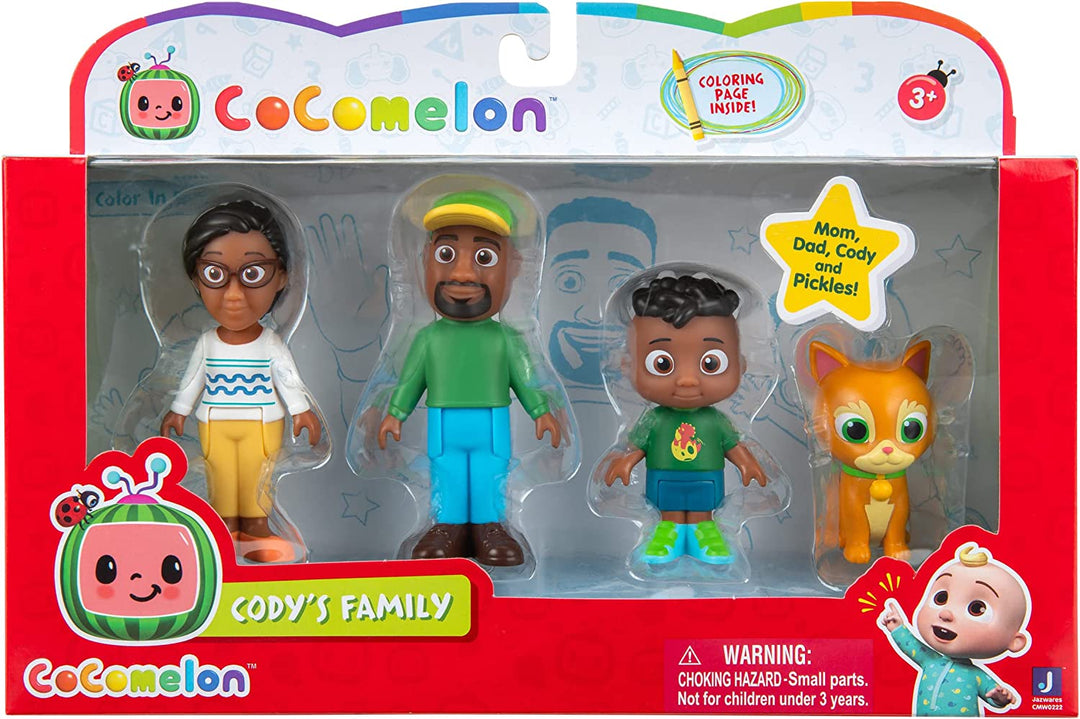 CoComelon JWC0222 4 Figure Pack-Cody's Family