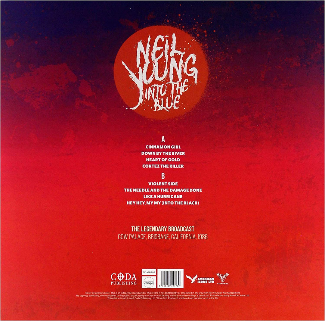 NEIL YOUNG - INTO THE BLUE: LIMITED EDITION BLUE VINYL