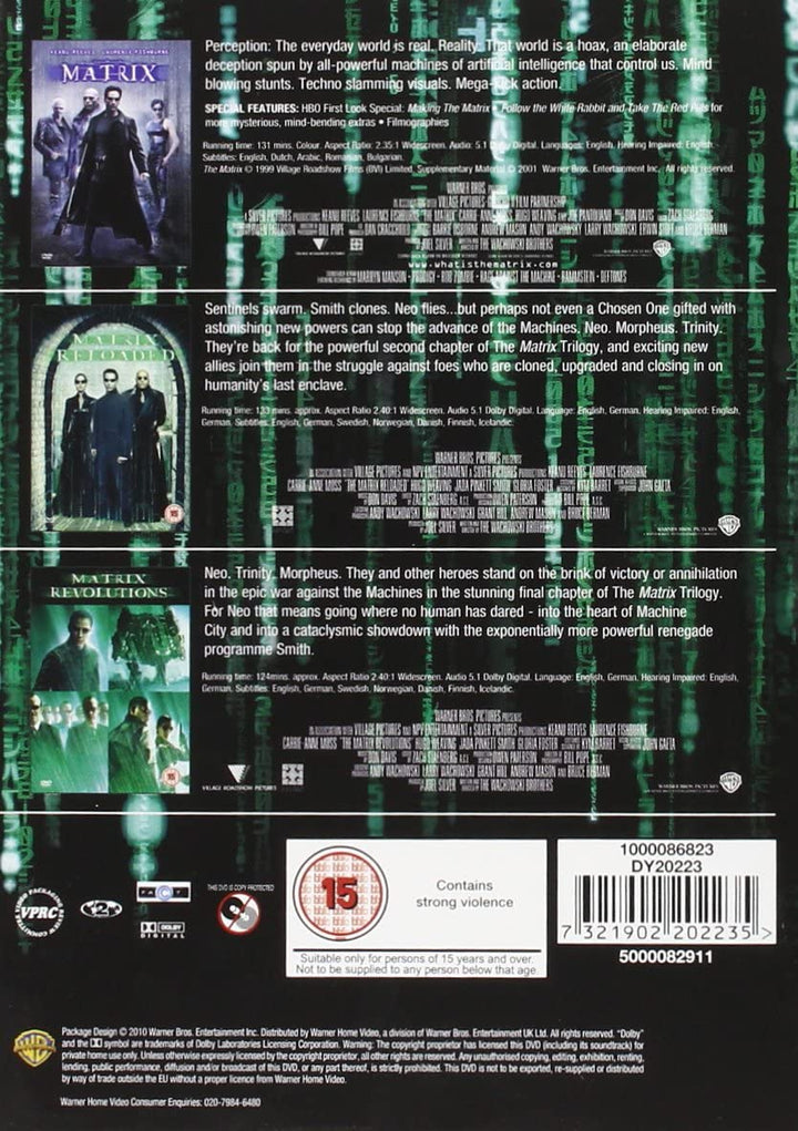 The Matrix Trilogy [1999] - Sci-fi/Action [DVD]