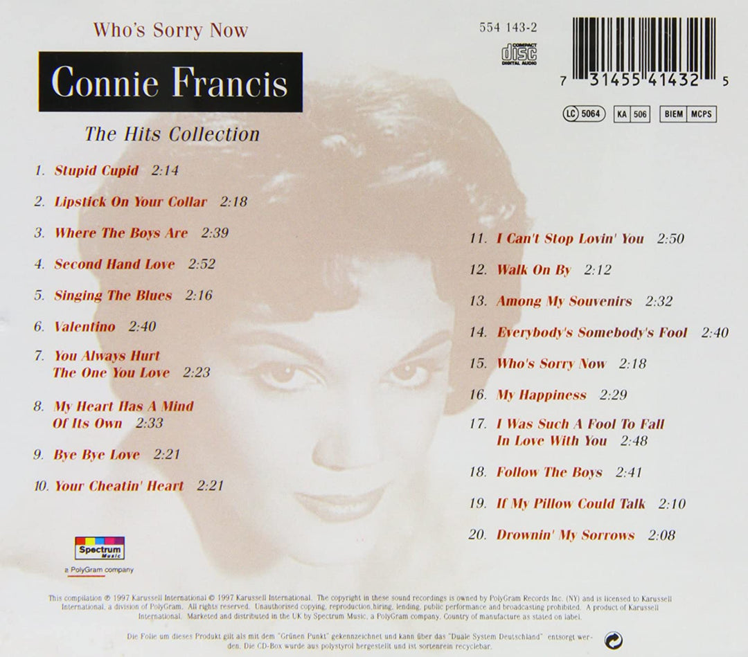 Connie Francis - The Hits Collection [Audio CD]