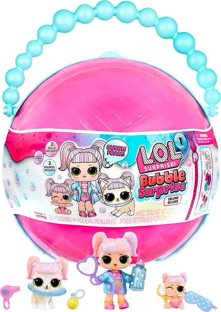 LOL Surprise Bubble Surprise Deluxe - Collectable Dolls, Pet, Baby Sister, Surpr