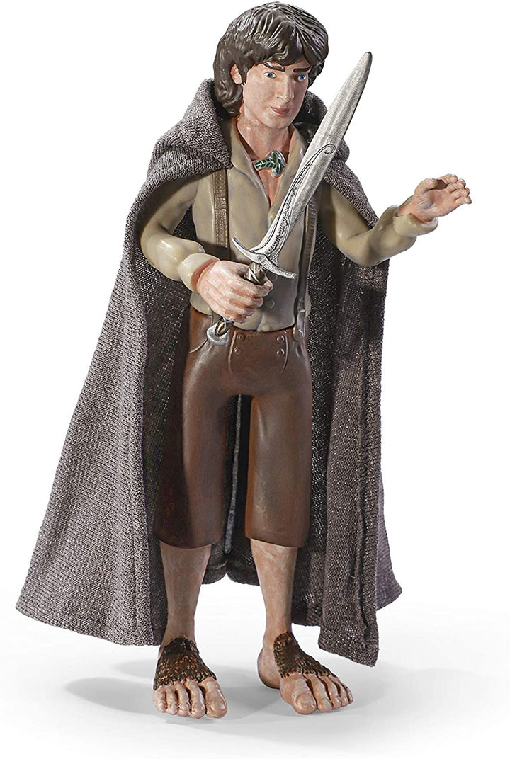 The Noble Collection LoTR Bendyfigs Frodo Baggins - Officially Licensed 19cm (7.5 inch) Lord Of The Rings Bendable Posable Collectable Doll Figures With Stand