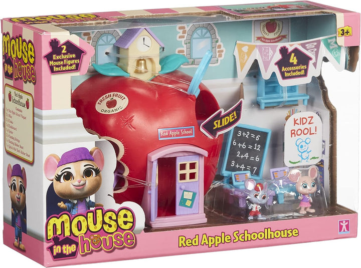 Character Options 07393 Millie & Friends Mouse in The Red Apple Schoolhouse, Collectable Toys, Playset