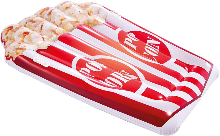 Matelas Intex Popcorn Gonflable Piscine Lilo avec Poignées 178 x 124 cm