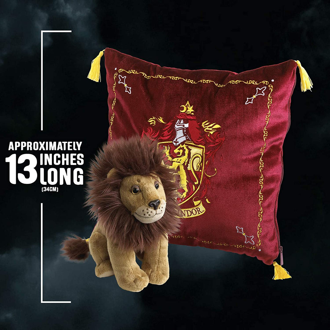 The Noble Collection Gryffindor House Mascot Plush & Cushion Officially Licensed 13in (34cm) Harry Potter Toy Dolls Gryffindor Lion Mascot Plush - For Kids & Adults