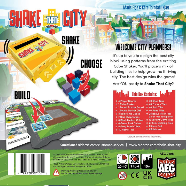 Shake That City - Dexterity City Building Board Game, Alderac Entertainment Group