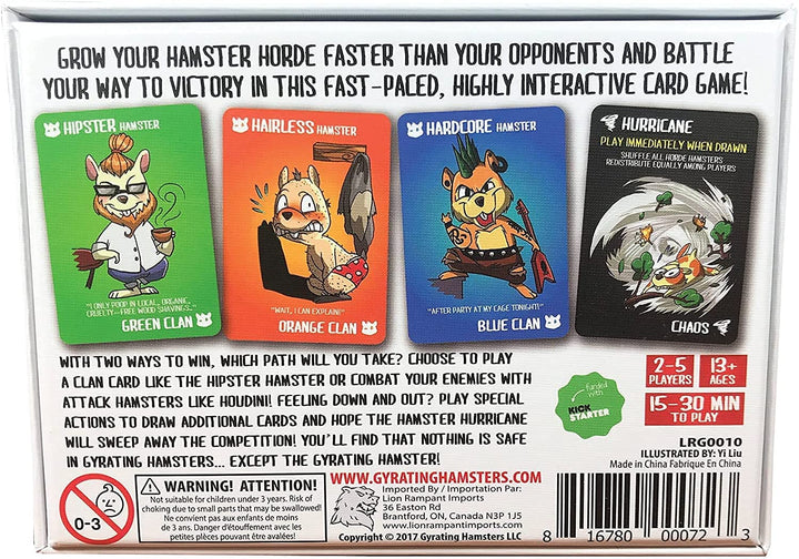 Gyrating Hamsters Card Game: Original Version