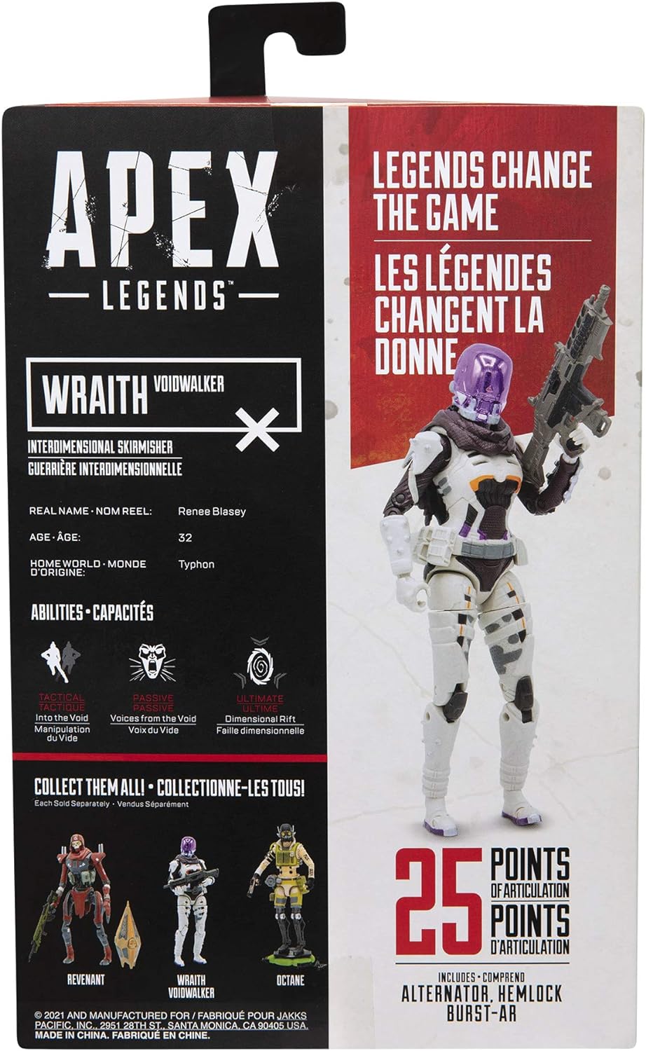 APEX Legends Voidwalker Wraith Action Figure, 6” / 15cm Tall Action Figure